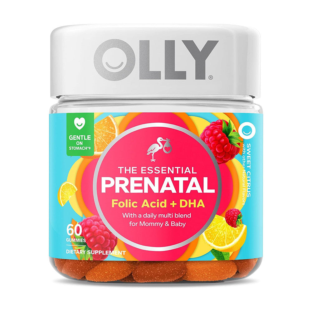 Olly The Essential Prenatal Multivitamin Gummies, Sweet Citrus, 60 Ea