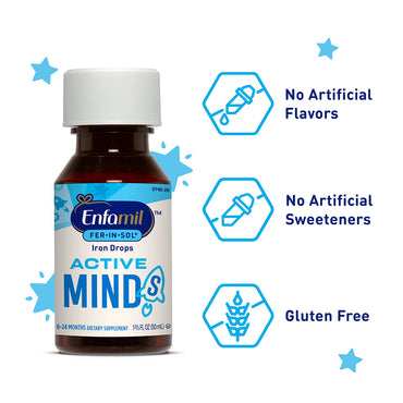 Enfamil Fer-In-Sol Iron Supplement Drops, For Infants And Toddlers - 50 Ml