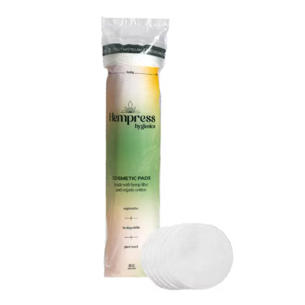 Hempress Hygienics Hemp Cosmetic Pads, 90 Ea
