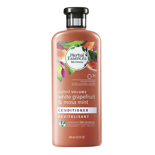 Herbal Essences Naked Volume White Grapefruit and Mosa Mint Hair Conditioner, 13.5 Oz