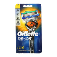 Gillette Fusion 5 ProGlide Mens Razor, Handle and 2 Blade Refills, 1 Ea
