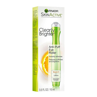 Garnier SkinActive Clearly Brighter Anti-Puff Eye Roller, 0.5 Oz