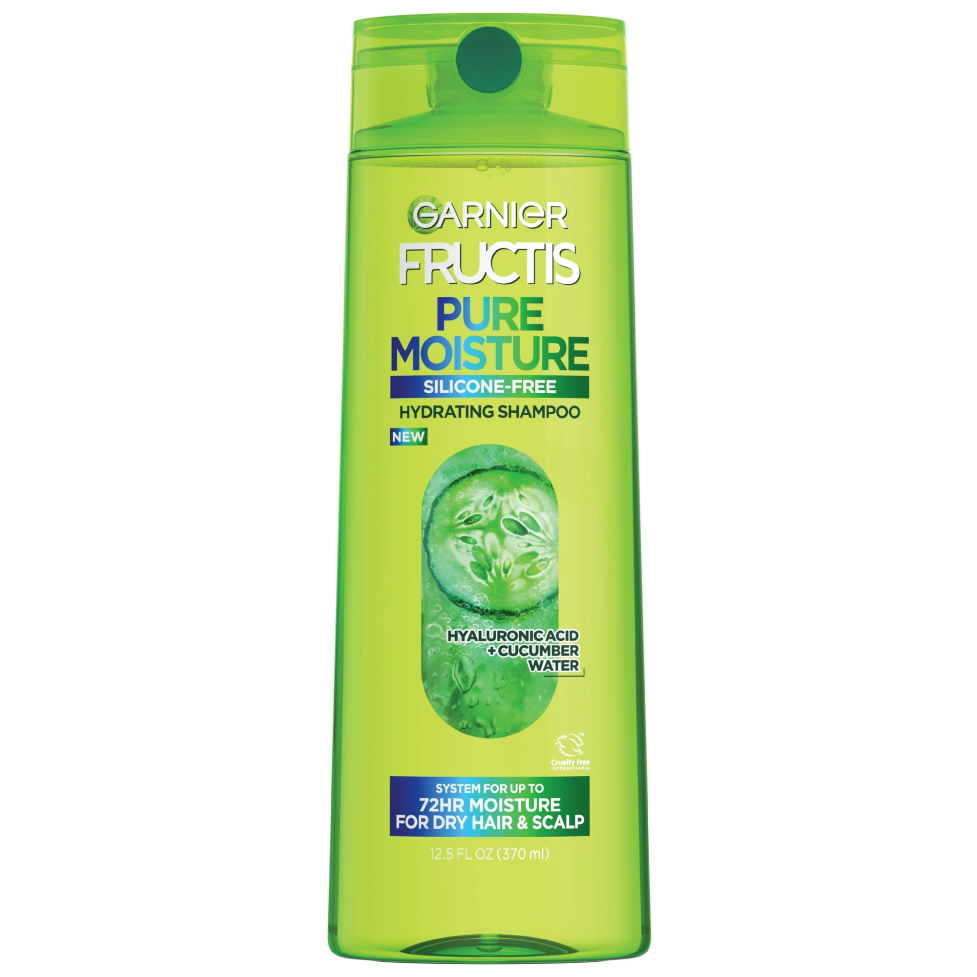 Garnier Fructis Pure Moisture Hydrating Shampoo for Scalp and Dry Hair 12.5Oz (370ml)
