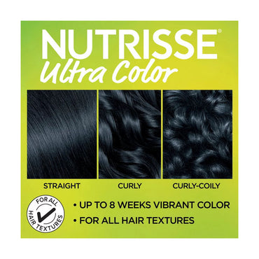 Garnier Nutrisse Ultra Color Nourishing Color Creme, BL21 Blue Black, 1 Kit