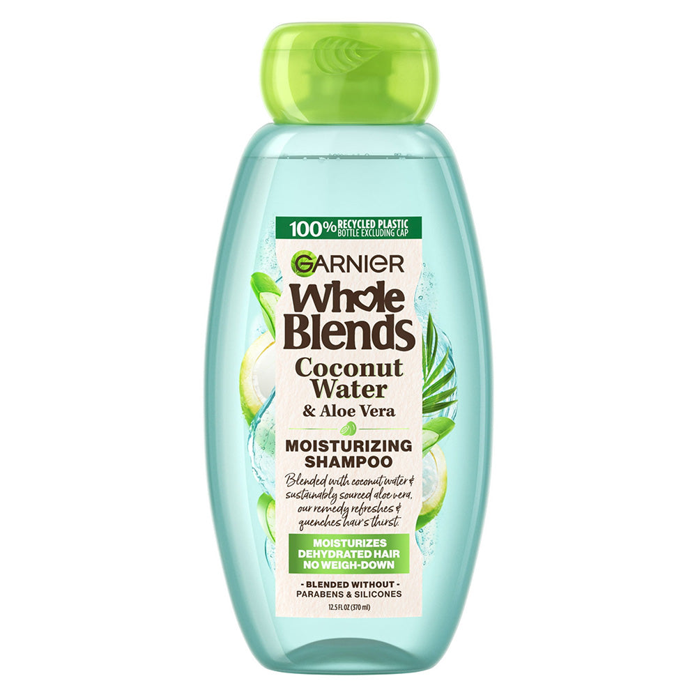Garnier Whole Blends Coconut Water and Aloe Vera Moisturizing Hair Shampoo 12.5Oz (370ml)