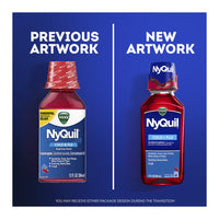 Vicks Nyquil Cherry Cold And Flu Night Time Relief Liquid, 8 Oz