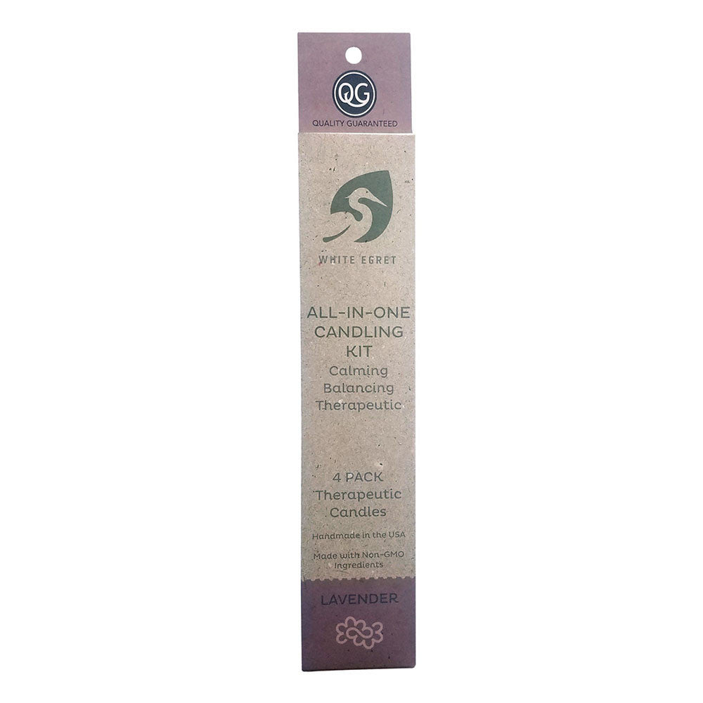 White Egret Personal Care Candle Kit, Lavender, 4 Ea