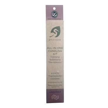 White Egret Personal Care Candle Kit, Lavender, 4 Ea