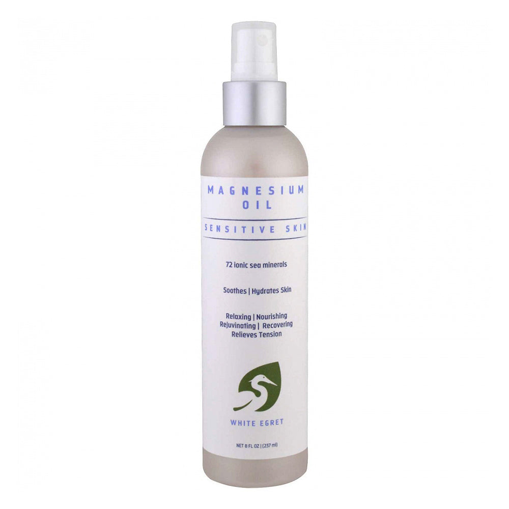 White Egret Pure Magnesium Oil Spray, 8 Oz