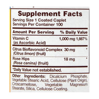 Sundance Vitamin C 1000 mg with Bio and RH Coated Caplets, 100 Ea