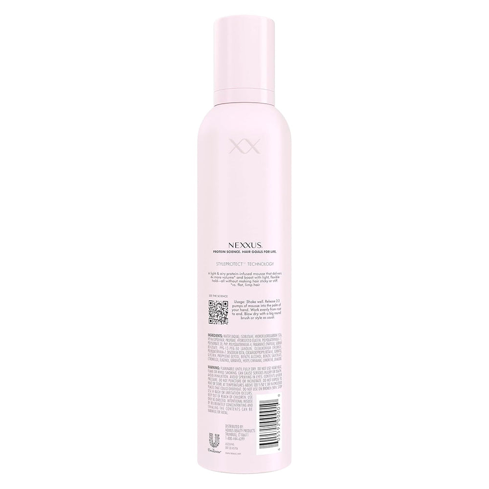 Nexxus Mousse Plus Volumizing Foam Styler Hair, Medium Hold, 10.6 Oz