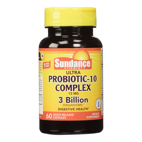 Sundance Probiotic-10 Complex 3 Billion Quick Release Capsules, 60 Ea