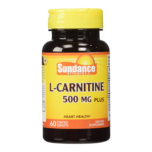 Sundance Vitamins L-Carnitine 500 mg Plus Coated Caplets For Heart Health, 60 Ea