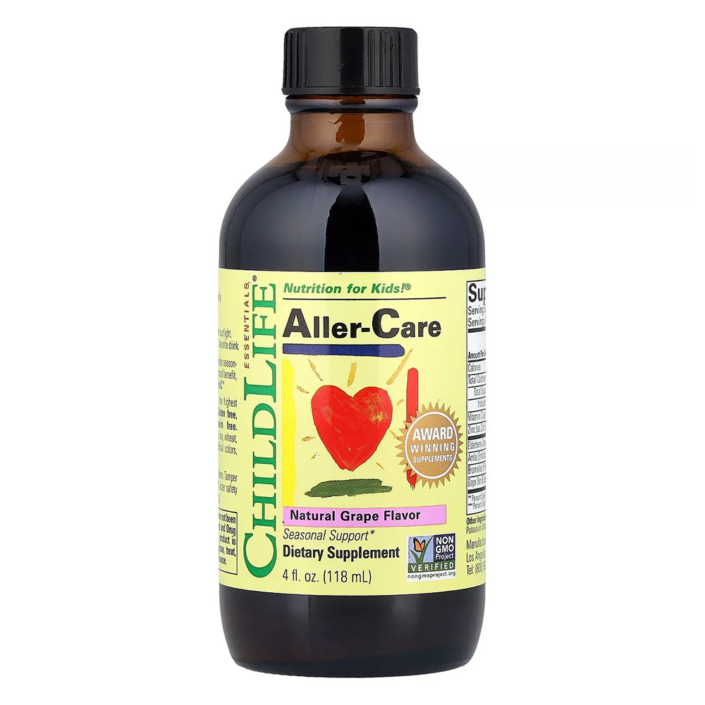 ChildLife Aller Care Seasonal Support Formula Natural Grape Flavor Help Support Healthy Immune Function 4Oz (118ml)