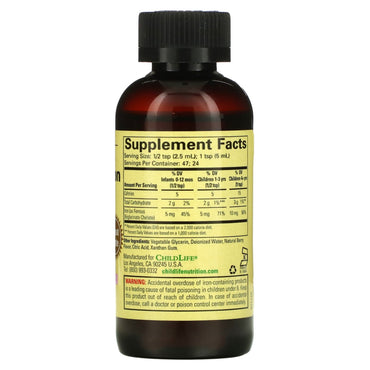 ChildLife Essentials Liquid Iron Dietary Supplement, 4 Oz