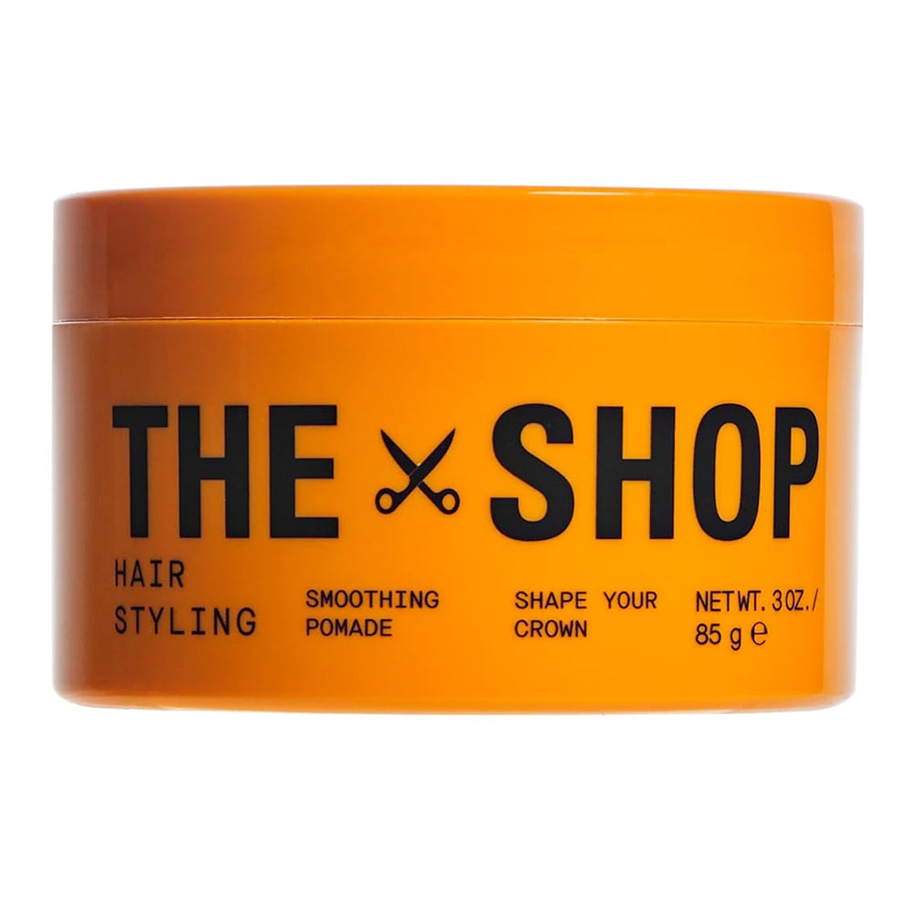 The Shop Mens Smoothing Hair Pomade Medium Hold with Mango Seed Extract Moisturizing Hair Natural Shine 3Oz (85g)
