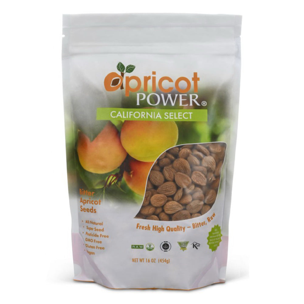 Apricot Power California Bitter Raw Seeds Fresh High Quality 16Oz (454g)