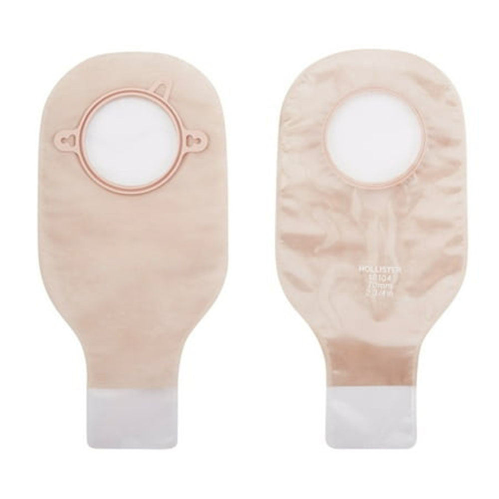Hollister 18104 Colostomy Pouch, Vinyl, Transparent, 10 Ea