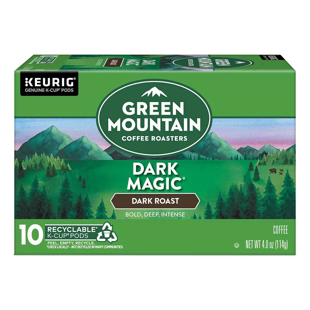 Green Mountain Coffee Roasters K Cup Pods Dark Magic 4.0Oz (114g) 10Ea