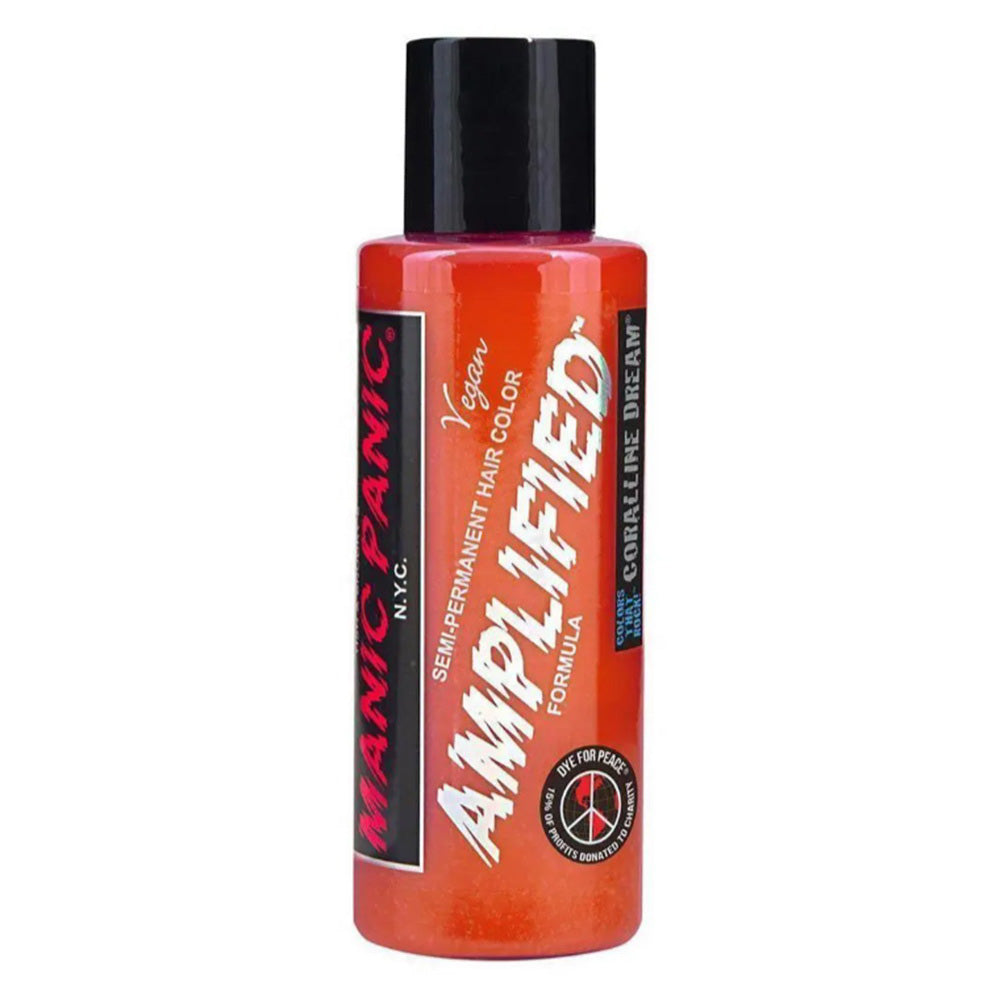 Manic Panic Amplified Formula Hair Color Coralline Dream Semi Permanent Hair Dye 4Oz (118ml)