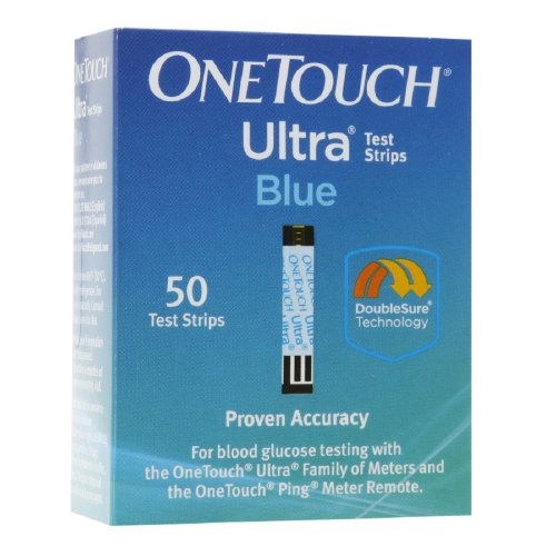One Touch Ultra Test Strips,Blue - 50 Ea