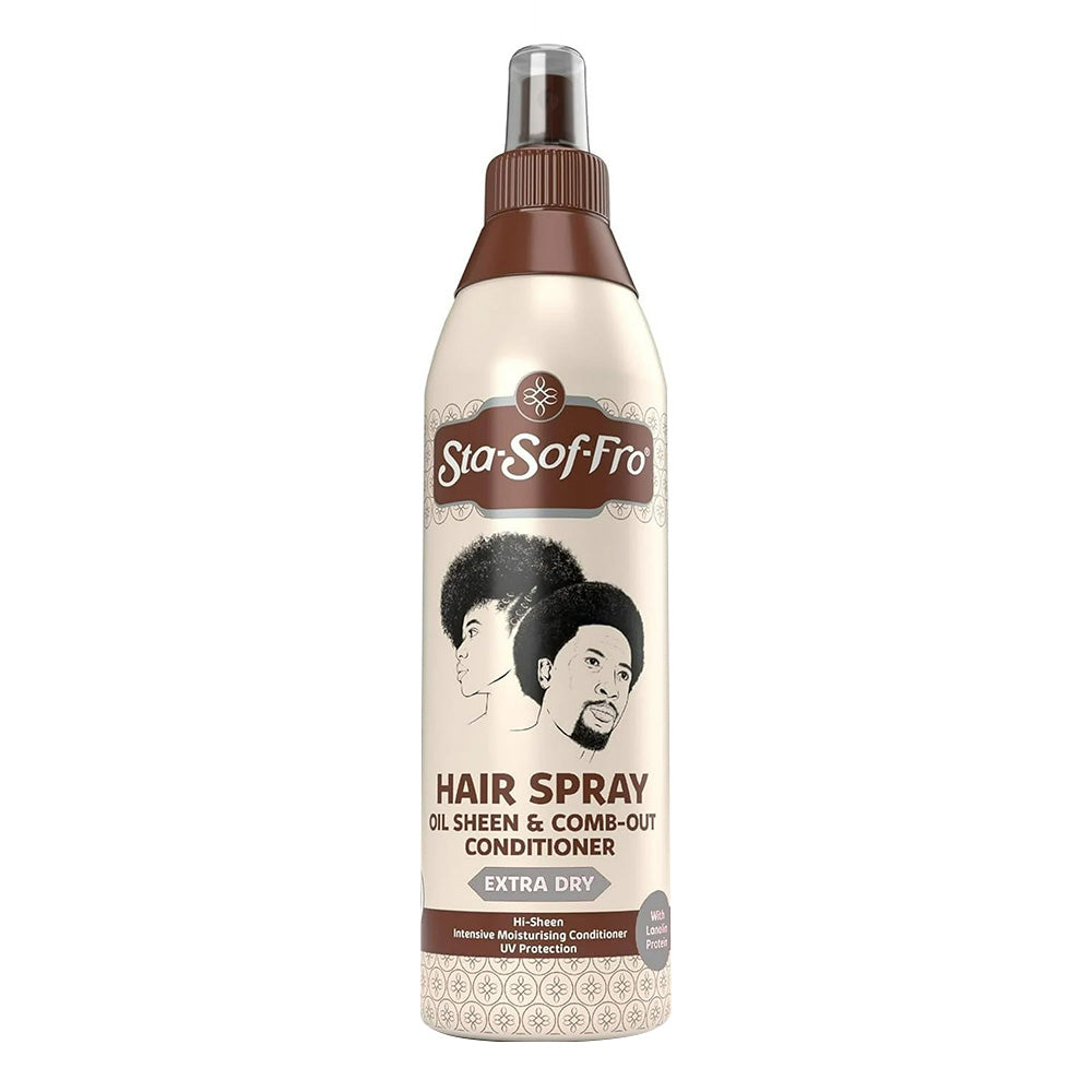 Sta-Sof-Fro Hair Spray Oil Sheen and Comb Out Hair Conditioner with Lanolin 8Oz