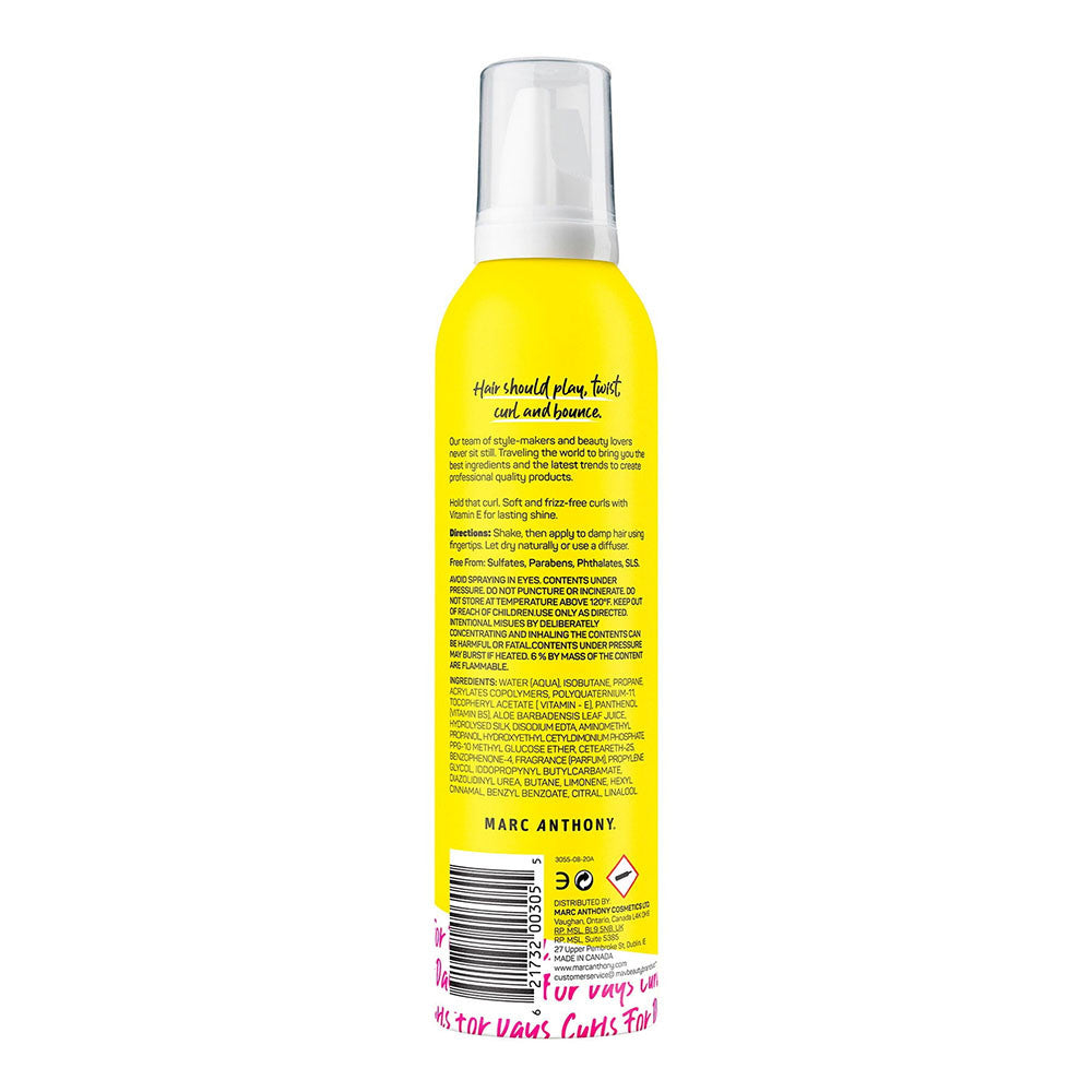 Marc Anthony Strictly Curls Curl Enhancing Styling Foam for Hair, 10 Oz