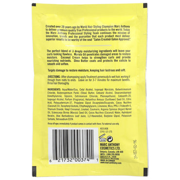 Marc Anthony Strictly Curls 3X Restorative Hair Treatment, 1.69 Oz