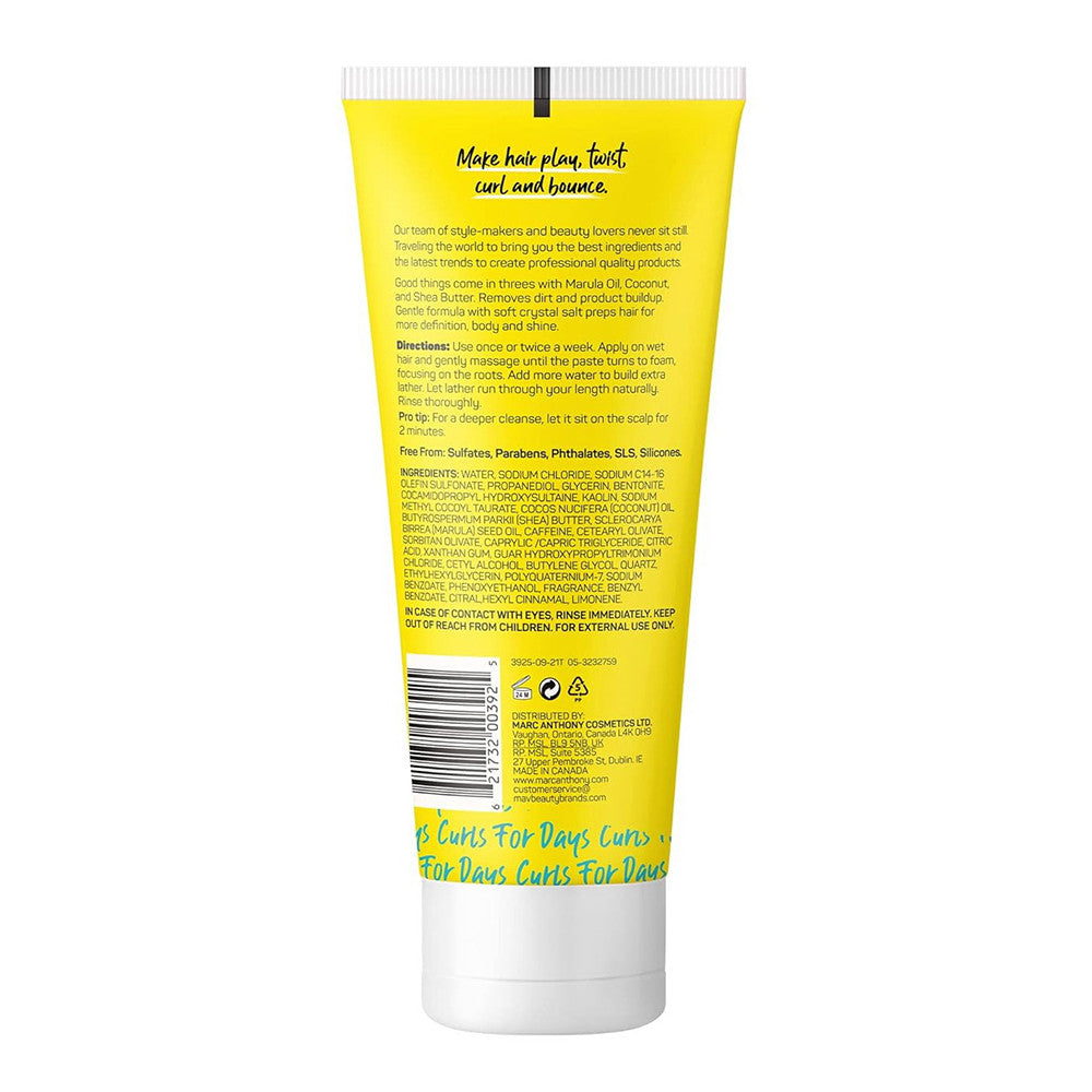 Marc Anthony Strictly Curls Coconut Oil and Marula Oil Scalp Scrub and Shampoo, 7.05 Oz