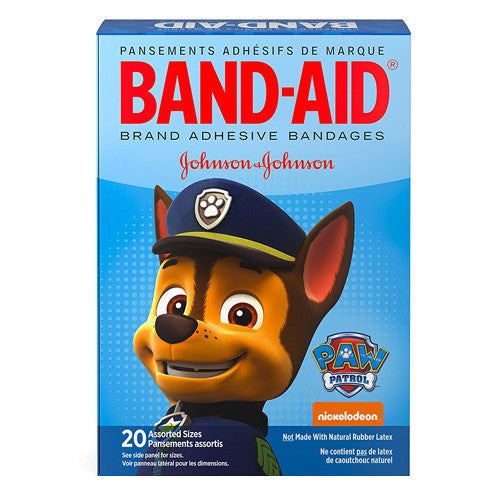 Band-Aid Brand Nickelodeon Paw Patrol Adhesive Bandages, Assorted Sizes, 20 Ea