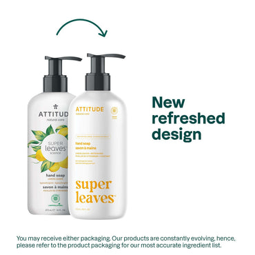 Attitude Liquid Hand Soap, Lemon Leaves, 16 Oz