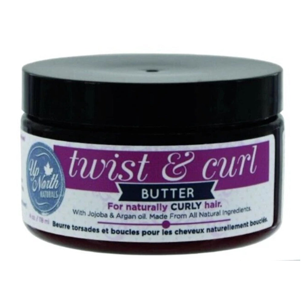 Up North Naturals Twist and Curl Butter Moisturizing Curl Defining Cream 4Oz (118ml)