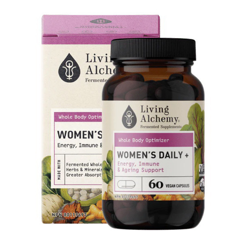 Living Alchemy Womens Daily Plus Support Energy Immune and Ageing Vegan Capsule 60Ea