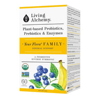 Living Alchemy Your Flora Probiotics Family Vegan Capsules, 60 Ct