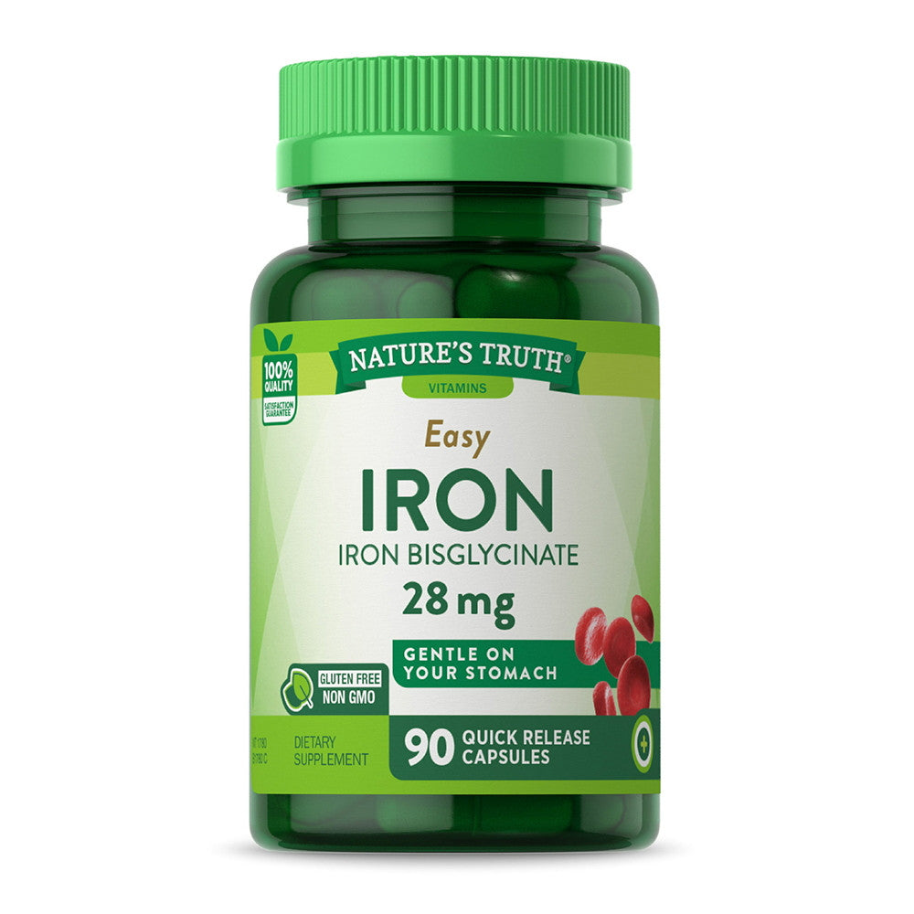 Natures Truth Easy Iron Supplement 28 mg, 90 Ct