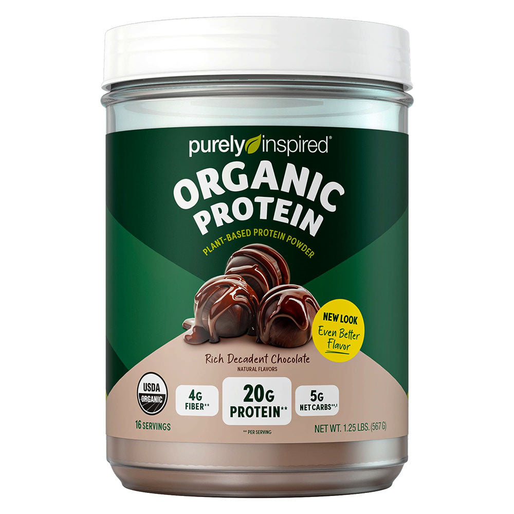 Purely Inspired Organic Plant Based Protein Powder, Chocolate, Natural Flavors, 16 Ea