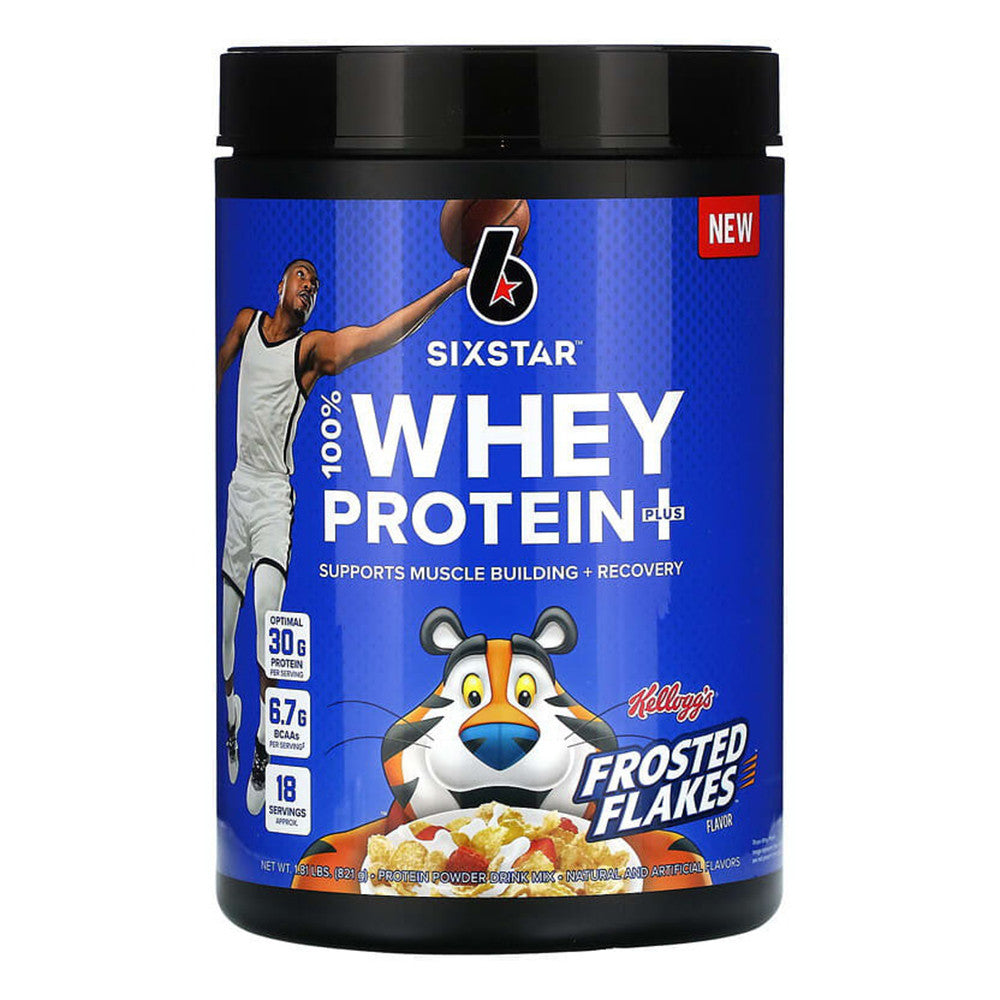 Six Star Pro Nutrition 100% Whey Protein Plus Powder, Kellogs Frosted Flakes Flavor, 1.81 Lbs