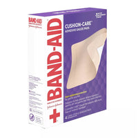 Band-Aid Brand First Aid Adhesive Gauze Pad, 4.5in x 5.5in, 4 Ea