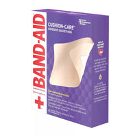 Band-Aid Brand First Aid Adhesive Gauze Pad, 4.5in x 5.5in, 4 Ea