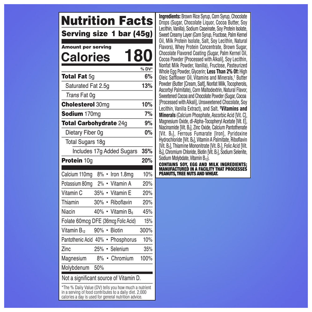Zone Perfect Nutrition 45 Gm Bars, Choclate Chip Cookie Dough, 12 Ea