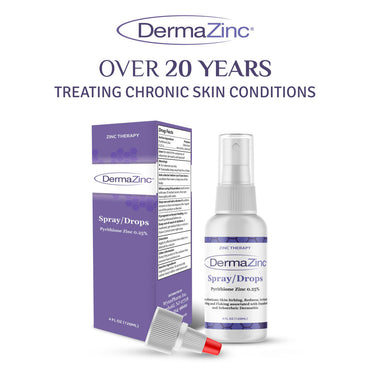 Dermazinc Zinc Therapy Spray Drops For Psoriasis, 4 Oz