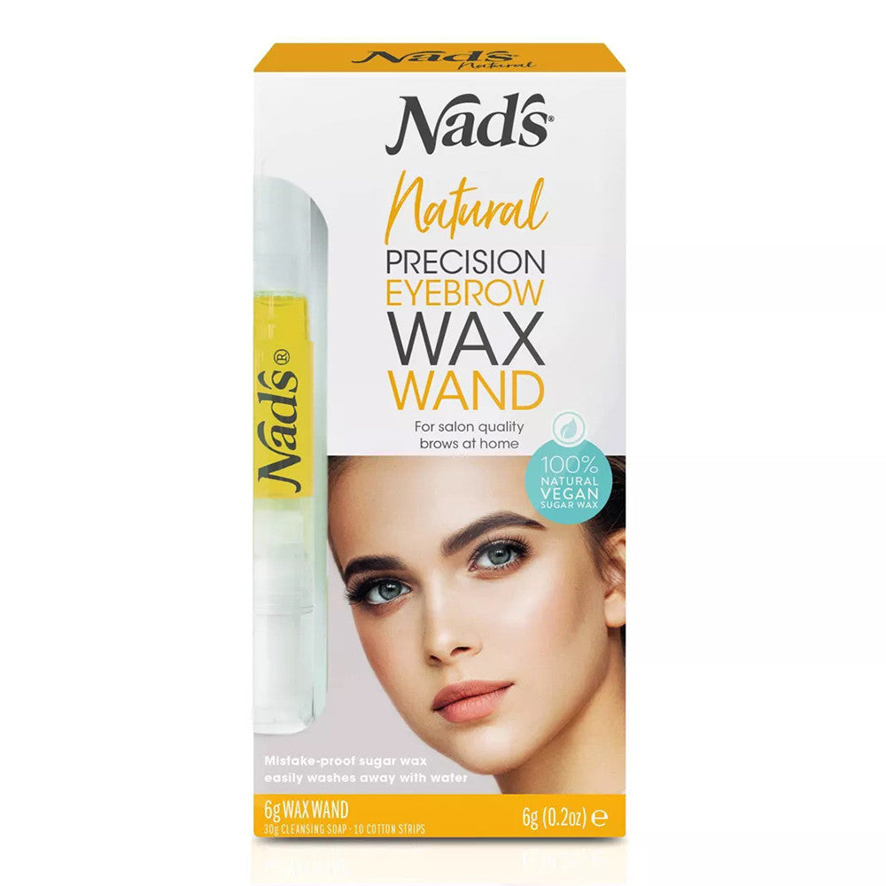 Nads Natural Eyebrow Wax Precision Wand for Eyebrow Shaping, 0.2 Oz