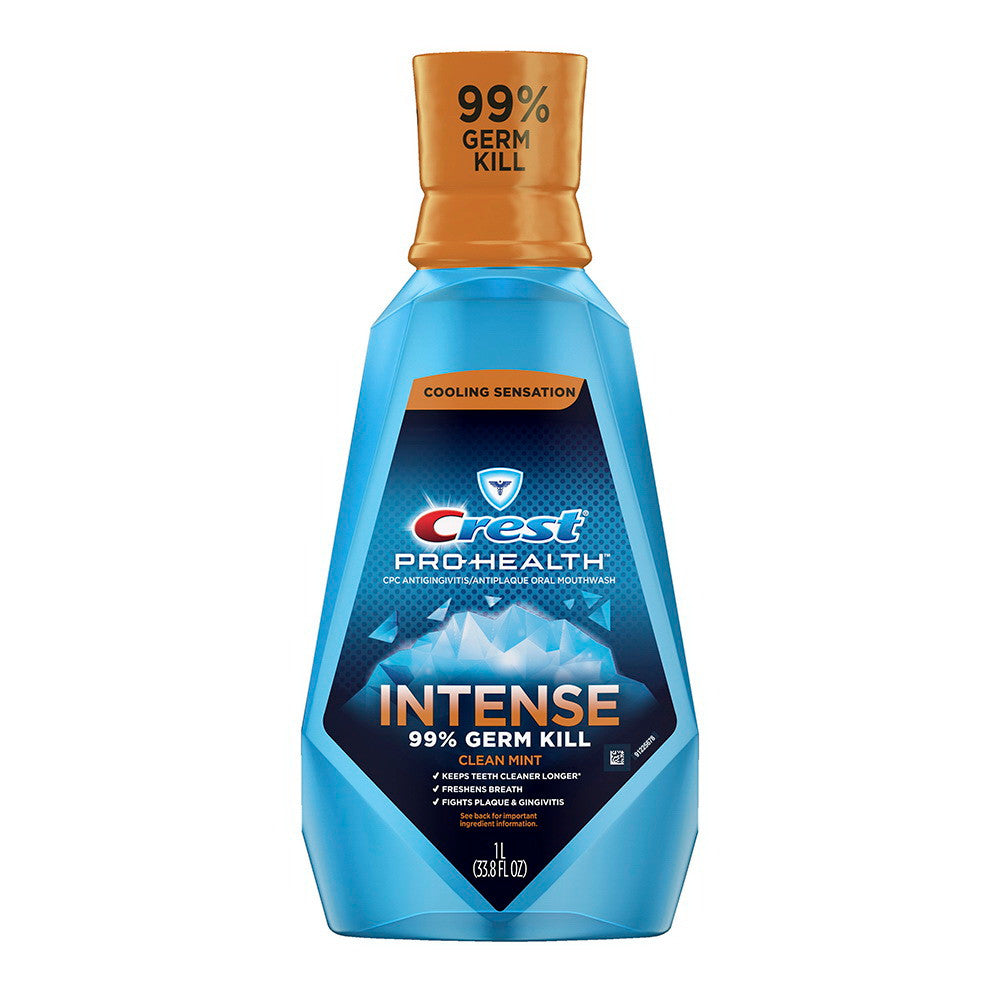 Crest Pro-Health Intense Mouthwash Clean Mint, 33.8 Oz