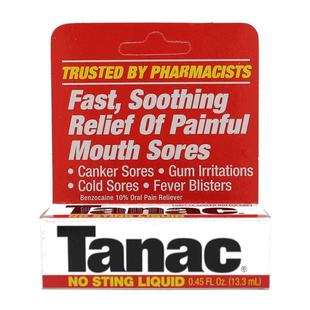 Tanac Fast Sooting Relief of Painful Mouth Sores Liquid, 0.45 oz