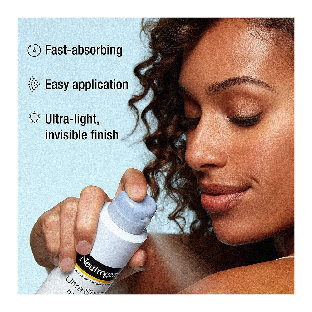 Neutrogena Ultra Sheer Lightweight Sunscreen Spray, SPF 70, 5 Oz