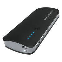 Chargeworx 10000 Mah Premium Power Bank with Built in Triple Usb Connection, Black, 1 Ea