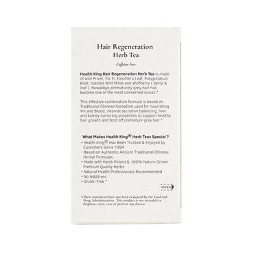 Health King Tea Hair Regeneration Herb Tea - 20 Tea Bags