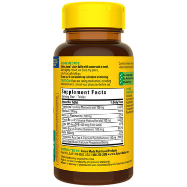 Nature Made Balanced B-100  Complex Supplement Tablets, 60 Tablets