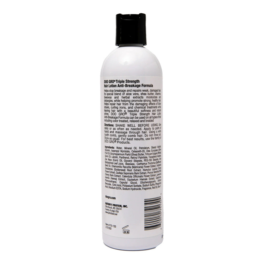 Doo Gro Triple Strength Hair Lotion, Detangles, Moisturizing, 12 Oz
