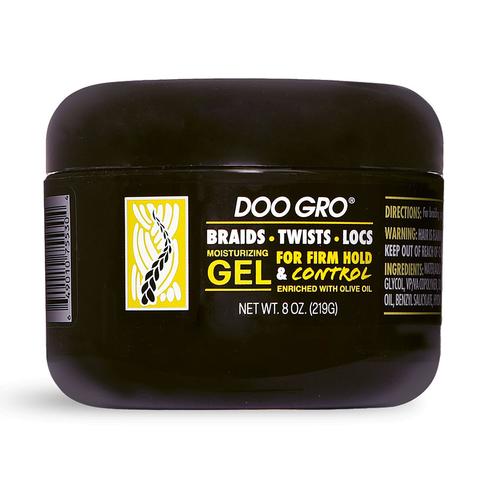 Doo Gro Braids Twists Locs Moisturizing Gel for Firm Hold and Control 8Oz (219g)